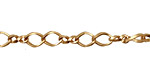 Satin Hamilton Gold (plated) Twisted Oval & Figure 8 Chain