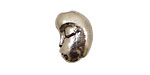 Green Girl Pewter Pixie Bean 19x13mm