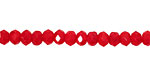 Czech Glass Cherry Fire Polished Rondelle 4x5mm