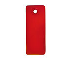 Cherry Red Recycled Glass Bottle Curve Rectangle 14x35mm