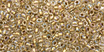 TOHO Crystal (with Gold Lining) Round 8/0 Seed Bead