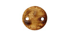 Earthenwood Studio Ceramic Sandy Brown Round Link 17mm