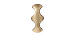TierraCast Antique Brass (plated) Hourglass 2-Hole Bar 8x19mm