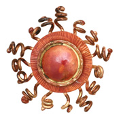 Patricia Healey Copper Fiery Sun Pendant 53-55mm