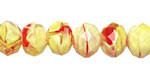 Banana Pepper Crystal Faceted Rondelle 8mm