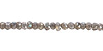 Mystic Labradorite Faceted Rondelle 4mm