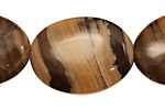 Sunset Jasper Flat Oval 30x22mm