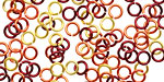 Sonoran Sun Mix Enameled Copper Round Jump Ring 4.5mm, 20 gauge