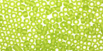 TOHO Transparent Frosted Lime Green Round 8/0 Seed Bead
