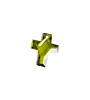 Fern Faceted Cross 10x12mm