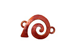 Patricia Healey Copper Right Wide Spiral Link 23x16mm