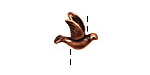 Ezel Findings Antique Copper Peace Dove 11x15mm