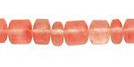 Cherry Quartz Barrel Rondelle 4-8x8mm