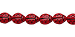 Czech Glass Ladybug 9x7mm