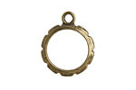 Artistic Wire Antique Brass Round Wrapper 20x24mm