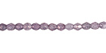 Czech Fire Polished Glass Luster Stone Amethyst Round 3mm