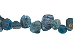 Pacific Blue Apatite Freeform Nugget Drop 6-11x9-13mm