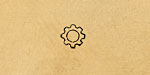 Gear Metal Stamp 4mm