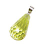 Lemon Ice Faceted Teardrop w/ hook 12x20mm