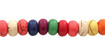 Magnesite (multi) Rondelle 4x8mm