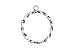 Nunn Design Sterling Silver (plated) Rope Connector 23x27mm