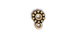 TierraCast Antique Gold (plated) Large Hole Beaded Heishi w/ Loop 9x13mm