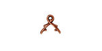TierraCast Antique Copper (plated) Vine Pinch Bail 10x9mm