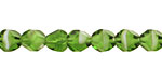 Czech Glass Bottle Green Faceted Nugget 8mm