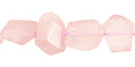 Rose Quartz Faceted Nugget 10-15x11-18mm