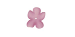 Matte Light Amethyst Lucite Hibiscus Flower 3x11-14mm