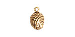 Nunn Design Antique Gold (plated) Snail Charm 10x16mm