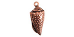 Nunn Design Antique Copper (plated) Conch Charm 10x24mm