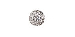 Crystal Pave (w/ Preciosa Crystals) Round 10mm