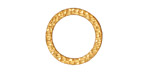 TierraCast Gold (plated) Large Hammertone Ring 19mm