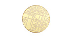 Lillypilly Gold Bamboo Anodized Aluminum Disc 19mm, 22 gauge