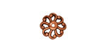 TierraCast Antique Copper (plated) Open Scalloped Bead Cap 12mm