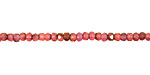Czech Glass Luster Fuchsia Fire Polished Rondelle 2x3mm