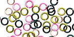 Rose Garden Mix Enameled Copper Round Jump Ring 5mm, 18 gauge