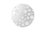 Lillypilly Silver Scattered Dots Anodized Aluminum Disc 25mm, 22 gauge