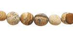 Picture Jasper (matte) Tumbled Nugget 9-10x8-10mm