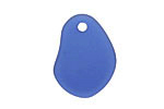Royal Blue Recycled Glass Potato Chip Drop 19-20x25-26mm