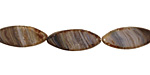 Czech Glass Lilac Picasso Horse Eye 18x8mm