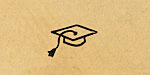 Graduation Cap Metal Stamp 5mm