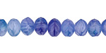 Czech Glass Ocean Waters Fire Polished Rondelle 6x9mm