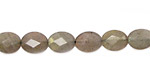 Labradorite Faceted Flat Oval 10x8mm