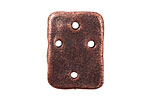 The Lipstick Ranch Copper (plated) Leather Strung Cross Pendant 19x26mm