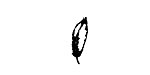 Open Feather Mini Rubber Stamp 5x15mm