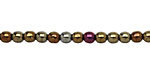 Czech Glass Iris Brown Round 4mm