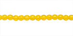 Czech Glass Milky Yellow Round 4mm