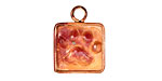 Patricia Healey Copper Paw Print Pendant 21x27mm